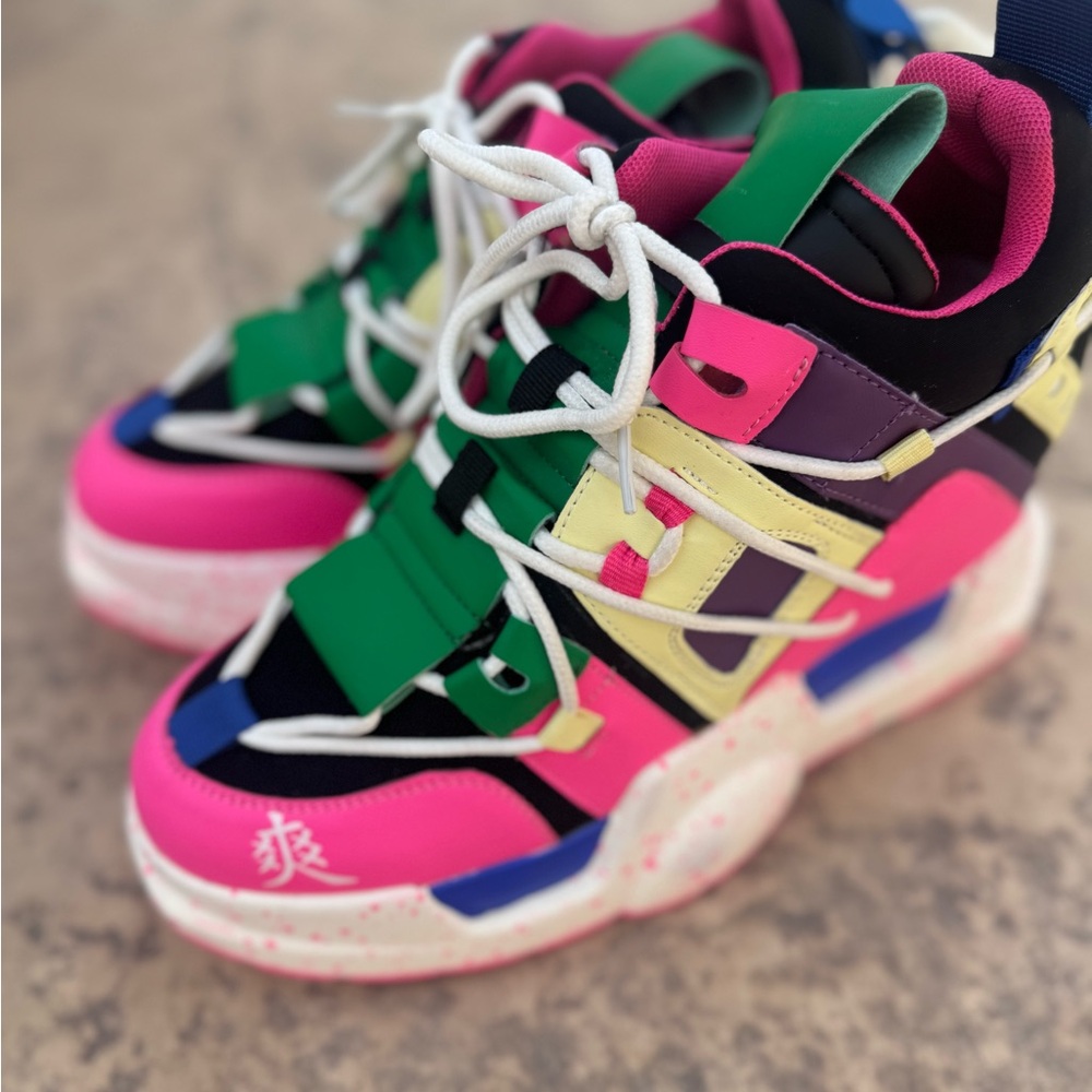 Anthony Wang “Mulberry-05” Chunky Platform Sneakers – Size 10 OMFG sneakers